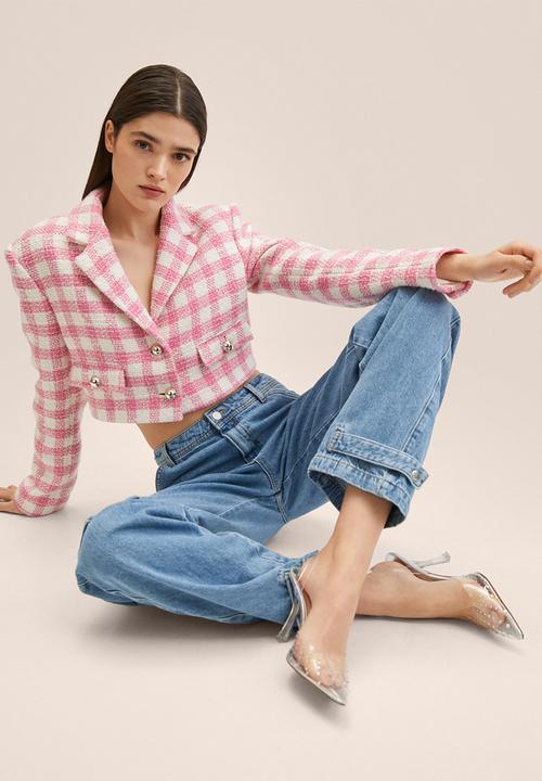 MANGO - Jeans greta - open blue