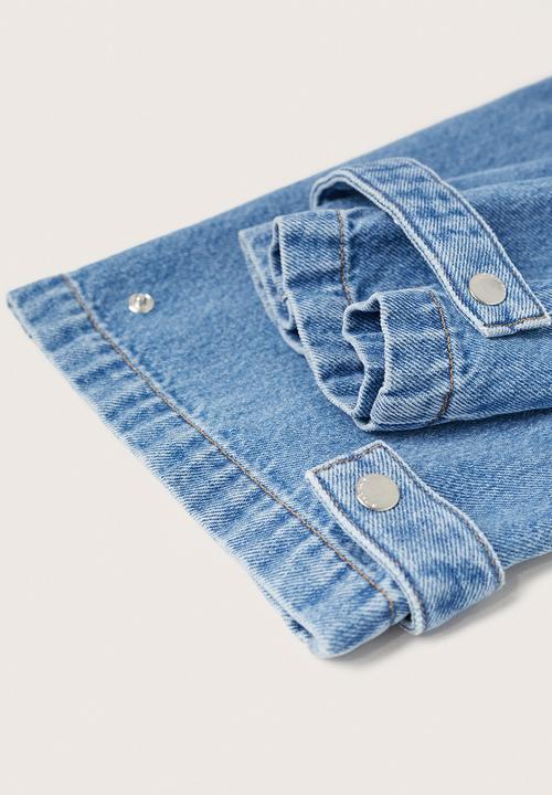 MANGO - Jeans greta - open blue