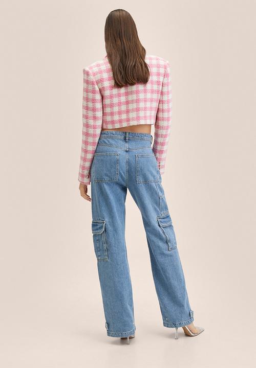 MANGO - Jeans greta - open blue