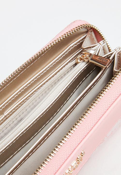 GUESS - Kasinta slg large zip around - powder pink