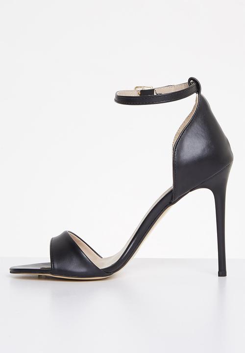 Trendyol - Ankle tie barely there heel - black