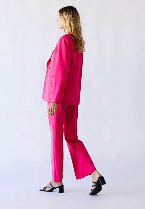 Me&B - Flare high waist trousers - pink