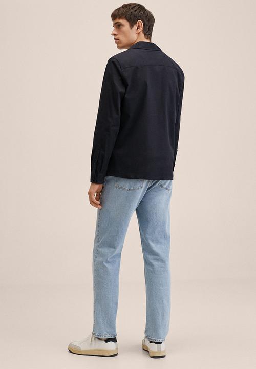 MANGO - Agios Lyocell cotton overshirt - dark navy