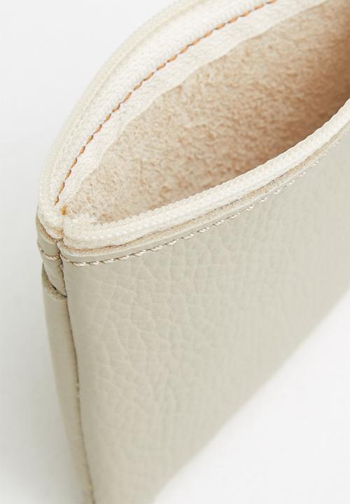 Superbalist - Sian leather cardholder - cream