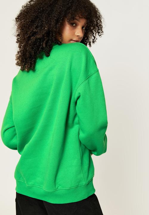 Supré  - Tonya oversized crew jumper - apple green/santa maria