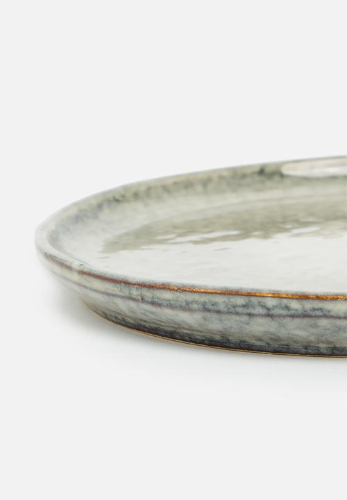 Sixth Floor - Romy side plate set of 4- slate
