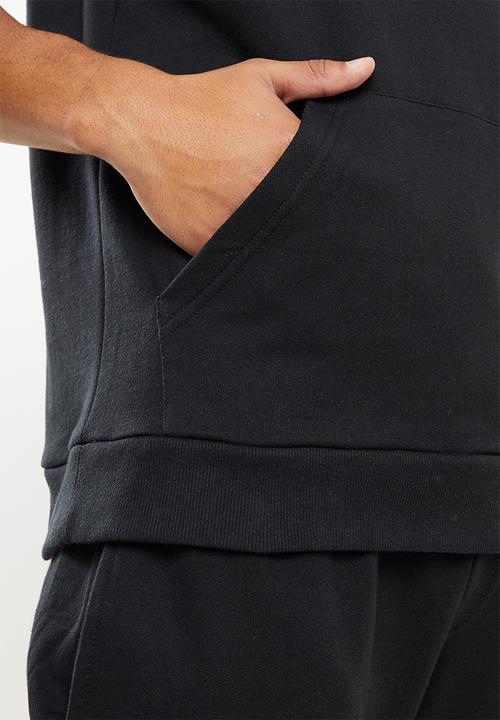 NBA - Brooklyn nets sleeveless hooded sweater - black