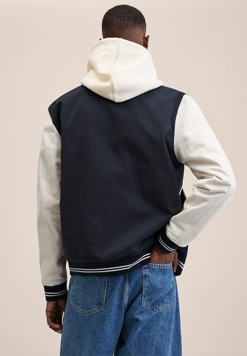 MANGO - Valencia Varsity bomber jacket - dark navy