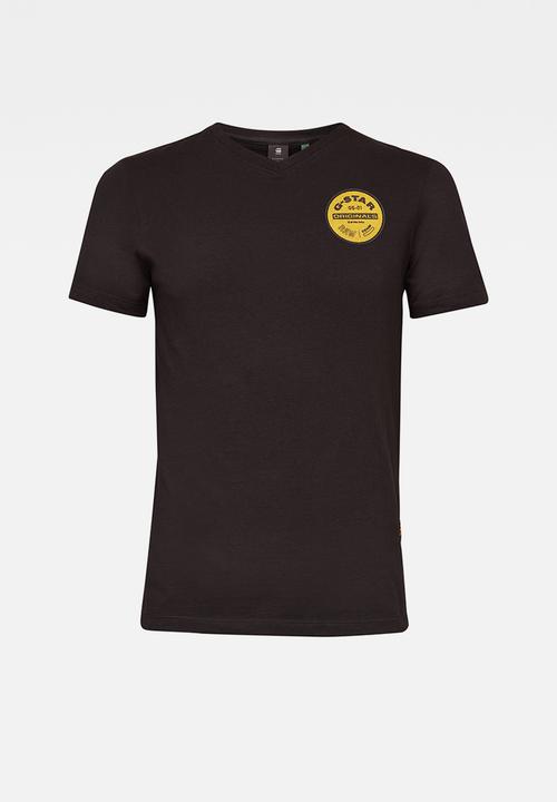 G-STAR - Originals logo slim r tee - dark black
