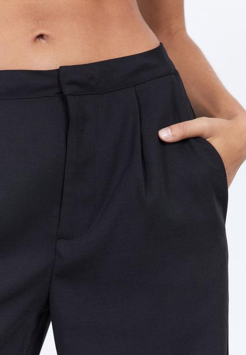 Factorie - Super wide leg pant - black