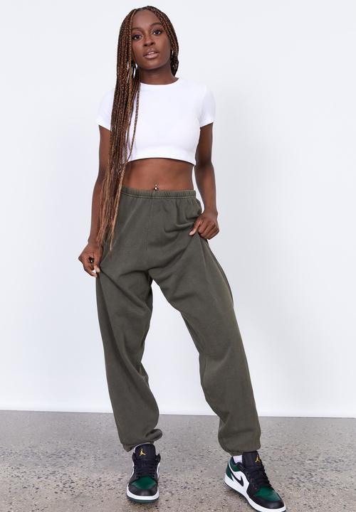 Factorie - Washed oversized jogger - olive night