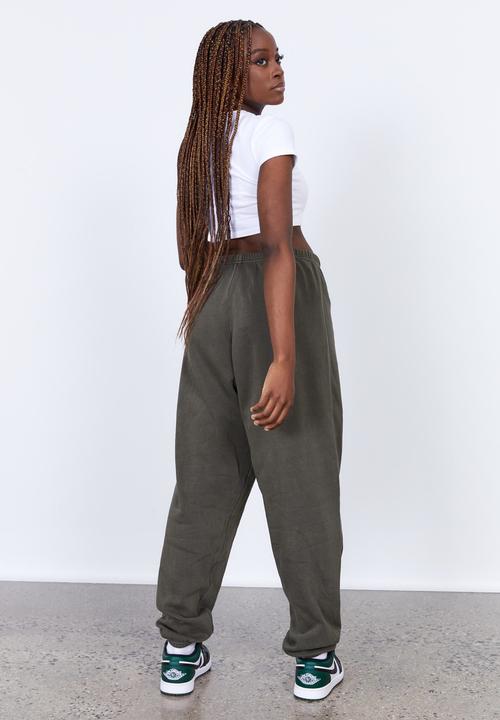 Factorie - Washed oversized jogger - olive night