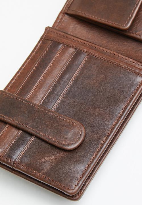 POLO - Billfold with drivers license - brown