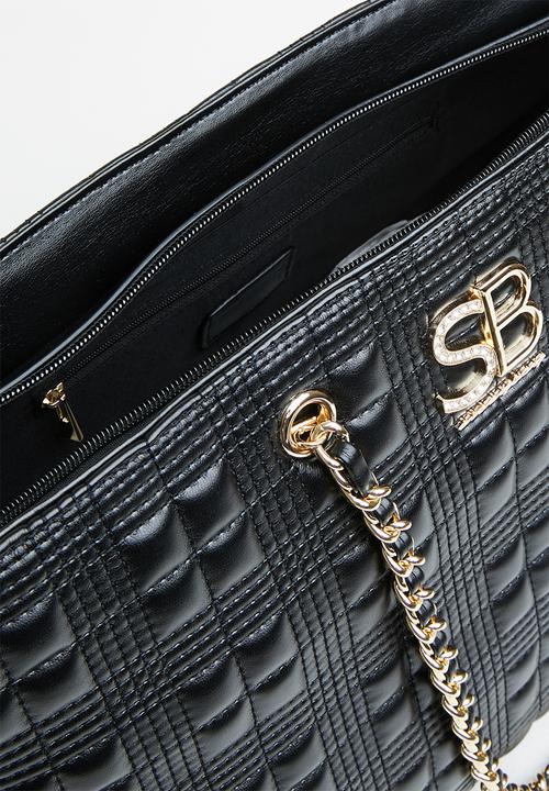 SISSY BOY - Square quilted shopper - black