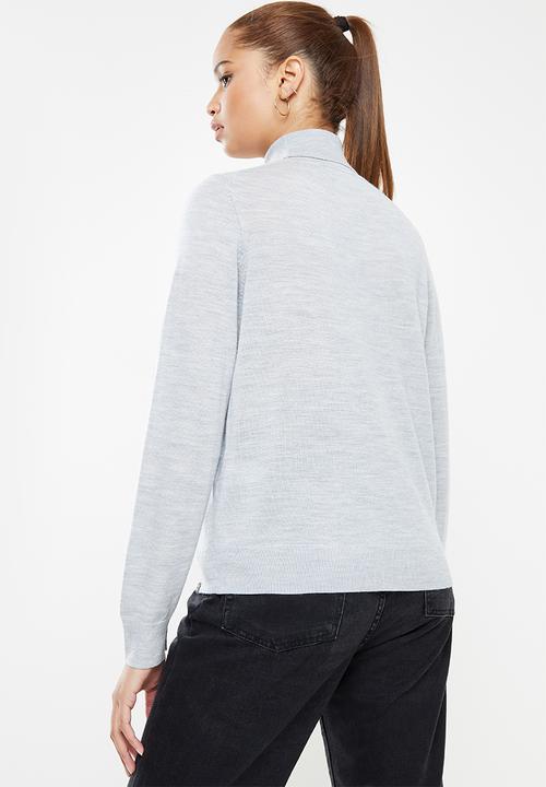 Superdry. - Studios merino roll neck - mid marl
