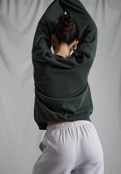 Factorie - Lcn nfl oversized graphic crew - lcn nfl washed green/jets varsity