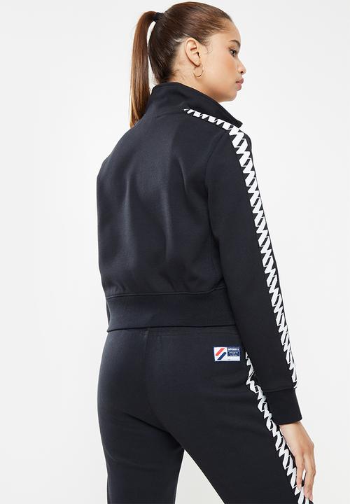 Superdry. - Sdry code tape track jacket - black