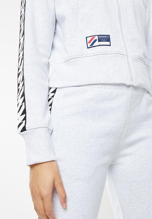 Superdry. - Sdry code tape track jacket - ice marl
