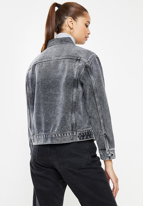 Superdry. - Boyfriend trucker jacket - joey black od