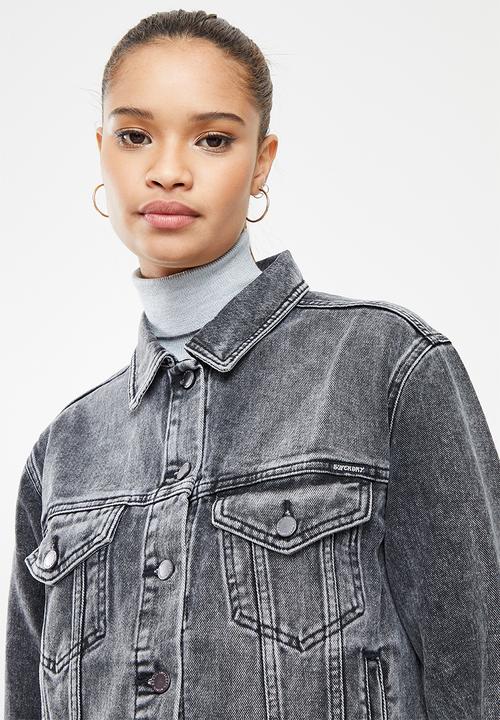 Superdry. - Boyfriend trucker jacket - joey black od