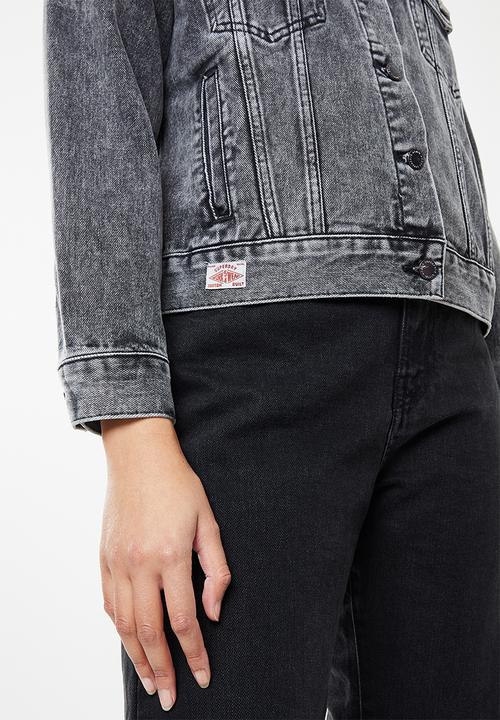 Superdry. - Boyfriend trucker jacket - joey black od