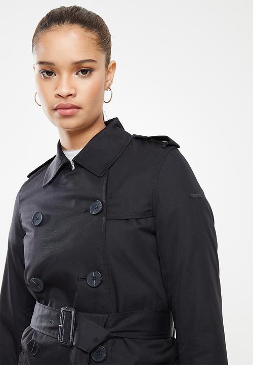 Superdry. - Studios trench coat - black