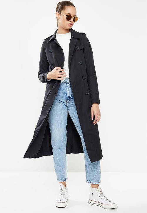 Superdry. - Studios trench coat - black