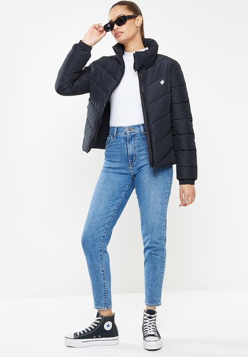 Superdry. - Non hooded sports puffer - black