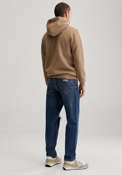 MANGO - Tiago Hooded sweatshirt wellness - medium brown