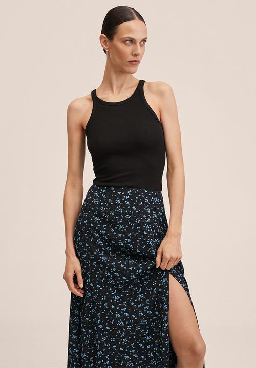 MANGO - Skirt bombay - black