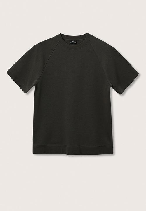MANGO - T-shirt smart - black