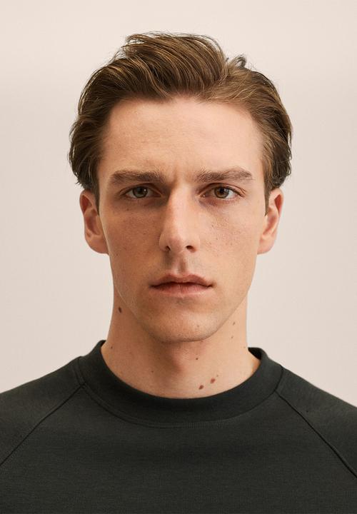 MANGO - T-shirt smart - black