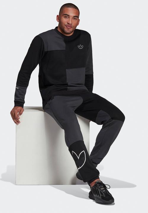 adidas Originals - SPRT Crewneck Sweatshirt- black & carbon