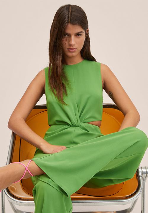 MANGO - One-piece suit almond - green
