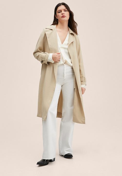 MANGO - Blouse olivia - light beige