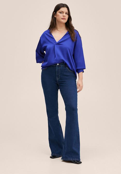 MANGO - Blouse olivia - medium blue