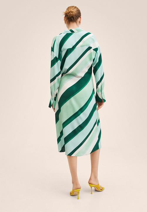 MANGO - Dress bio - green