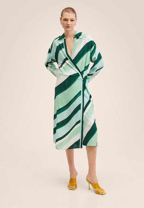 MANGO - Dress bio - green