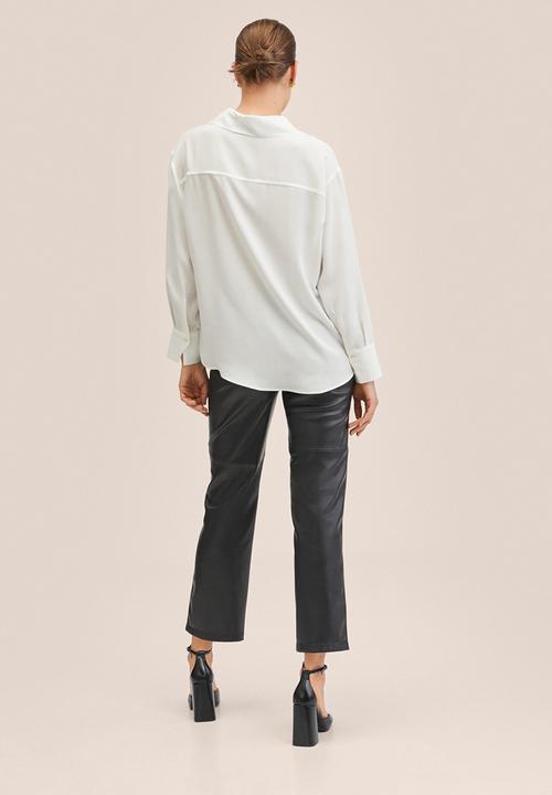 MANGO - Shirt limone - white