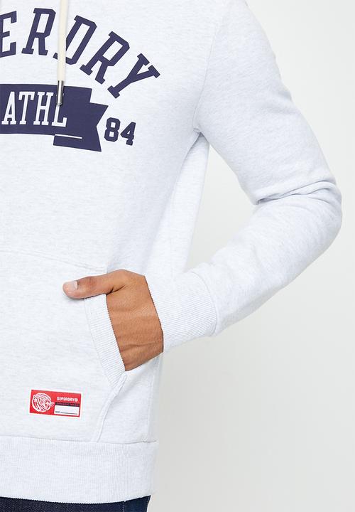 Superdry. - T&f hood - glacier grey marl