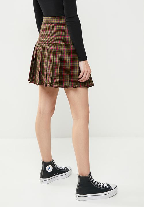 Koton - Styled by yours melis agazat x koton mini skirt - fuchsia plaid