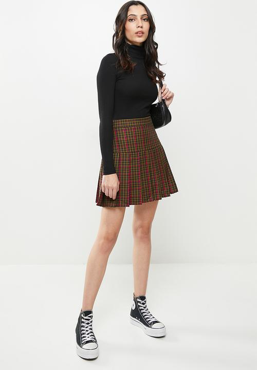 Koton - Styled by yours melis agazat x koton mini skirt - fuchsia plaid