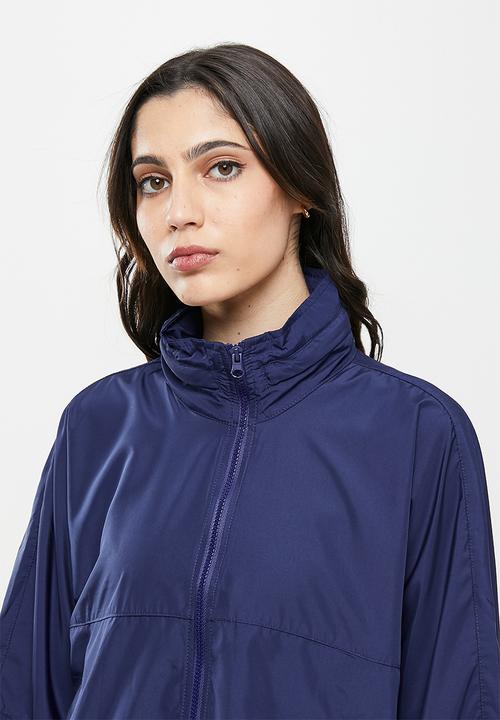 Koton - Hooded pocket detailed zipper detailed coat - navy