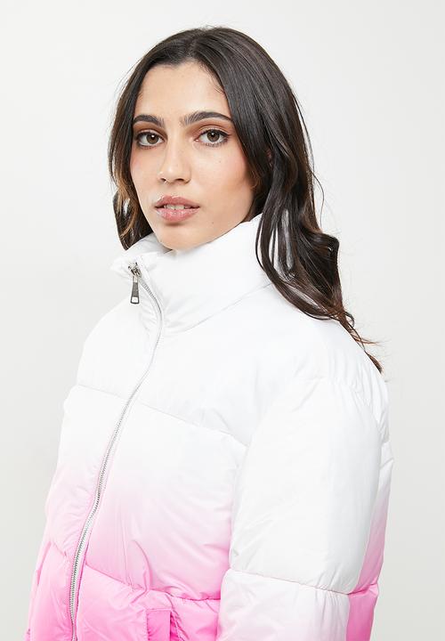 Koton - Puffer coat - white & pink
