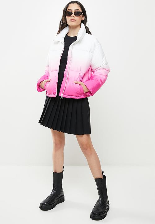 Koton - Puffer coat - white & pink