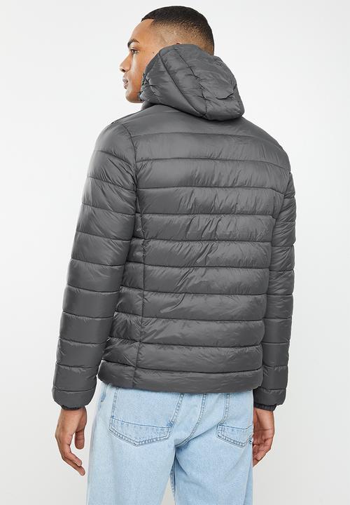 Superdry. - Classic fuji puffer jacket - charcoal