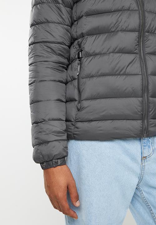 Superdry. - Classic fuji puffer jacket - charcoal