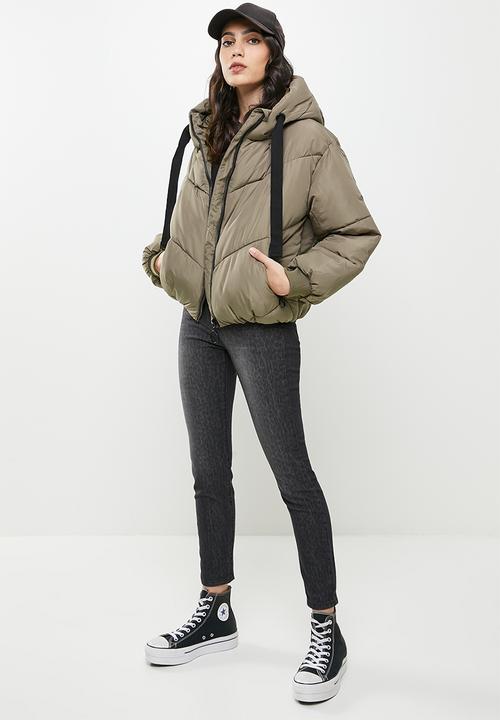 Koton - Hoodie anorak puffer coat - mink