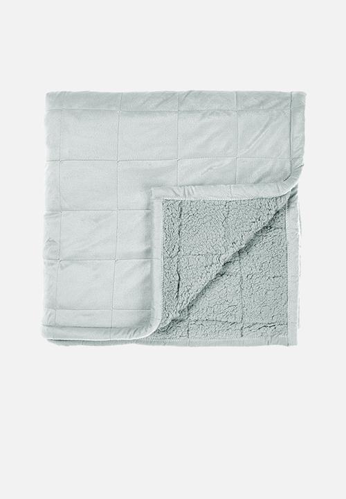 Linen House - Bray throw - silver