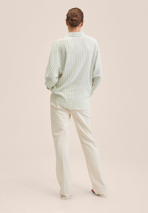 MANGO - Shirt mayo - green